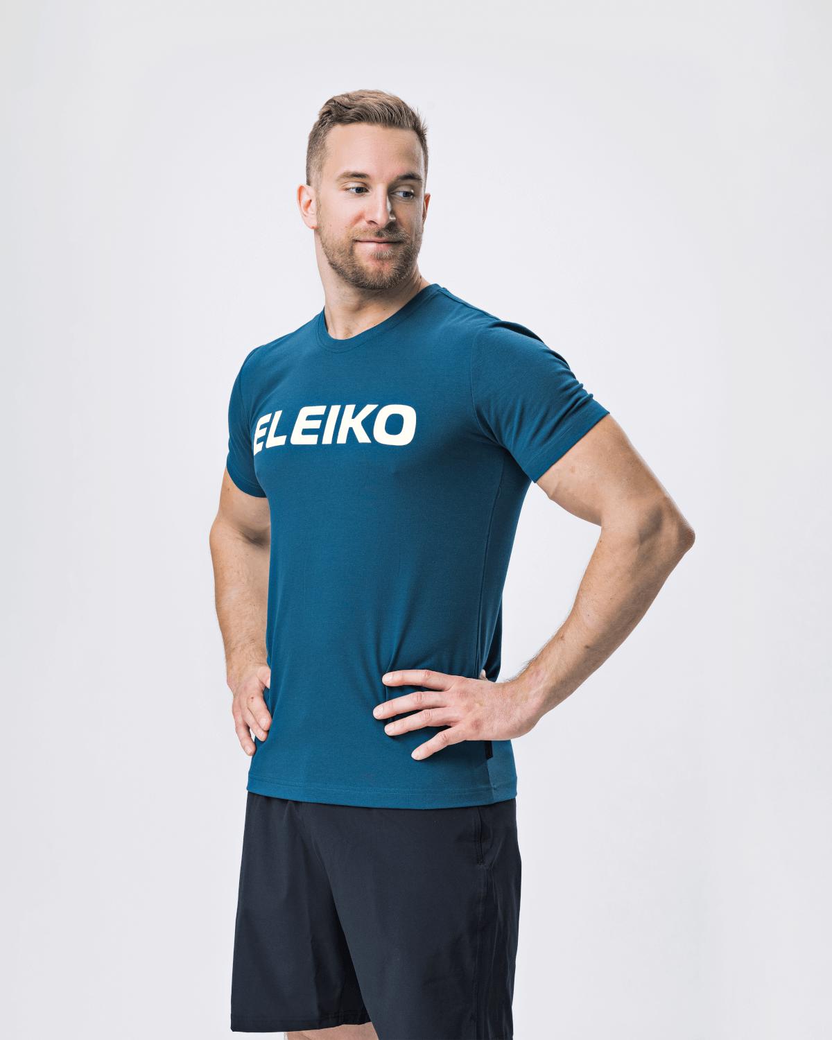 Unisex vzpěračský dres ELEIKO blue/black 
