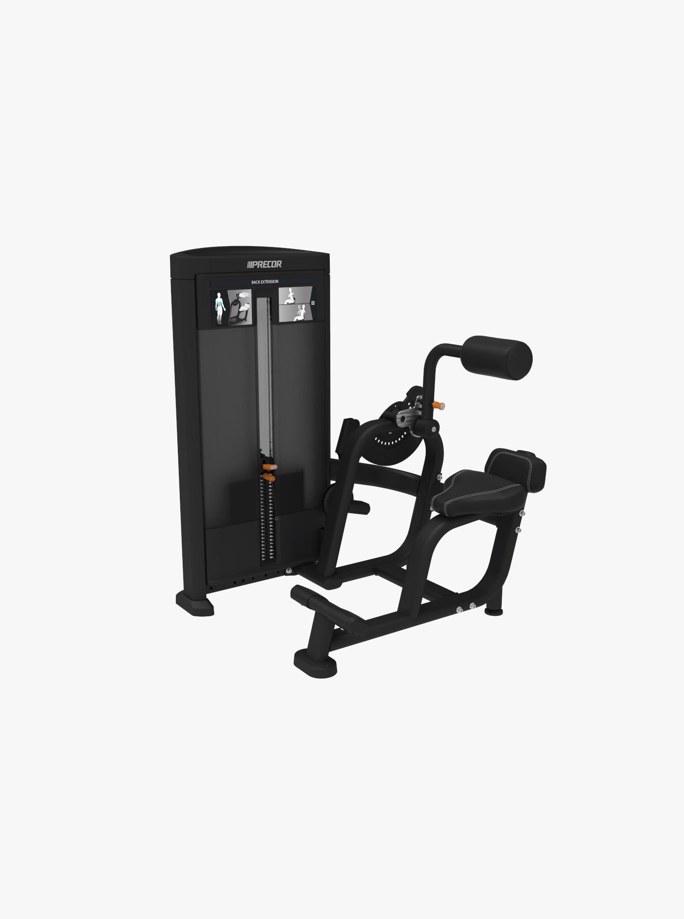 Precor back extension discount machine