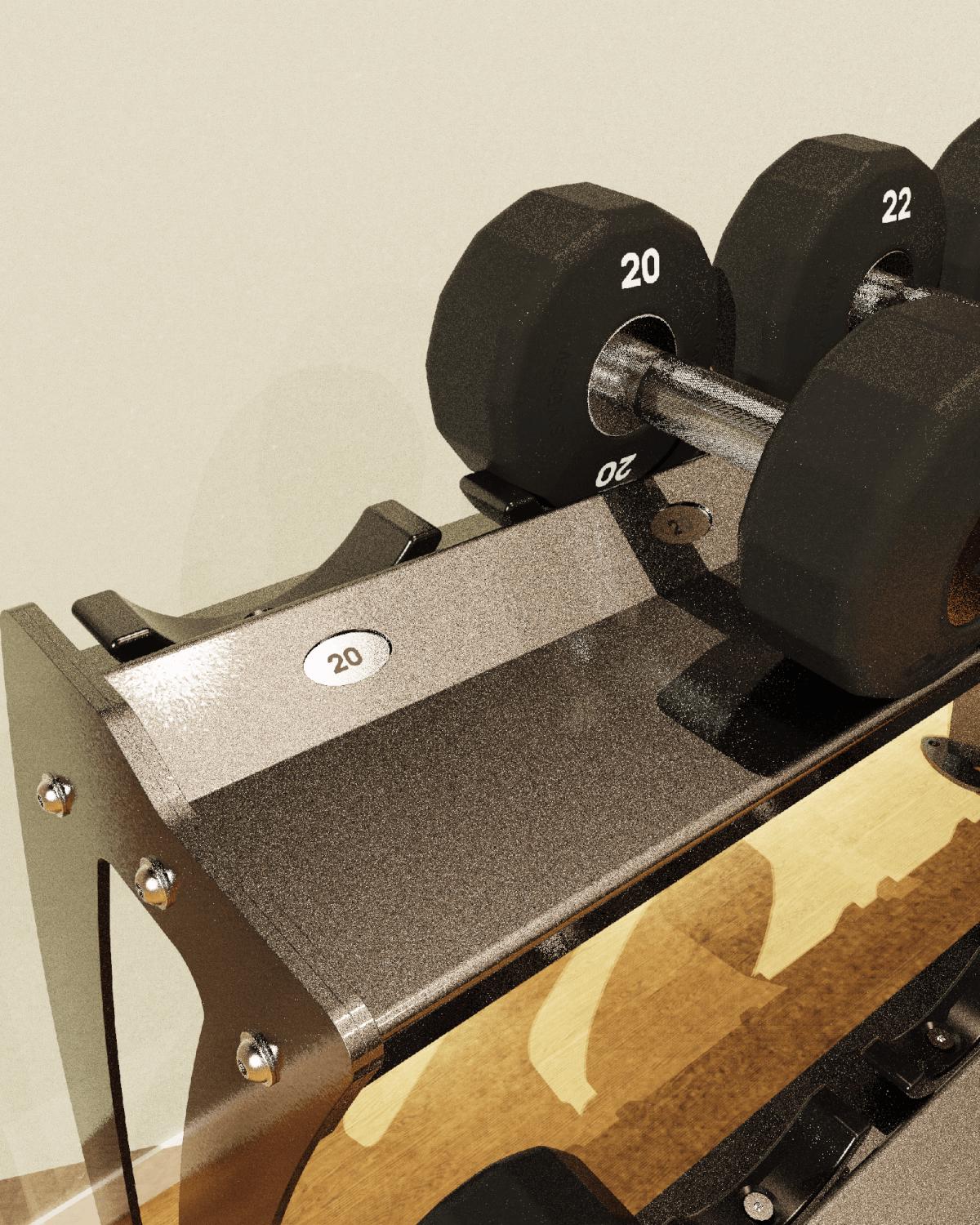 Dumbell Rack Number Stickers