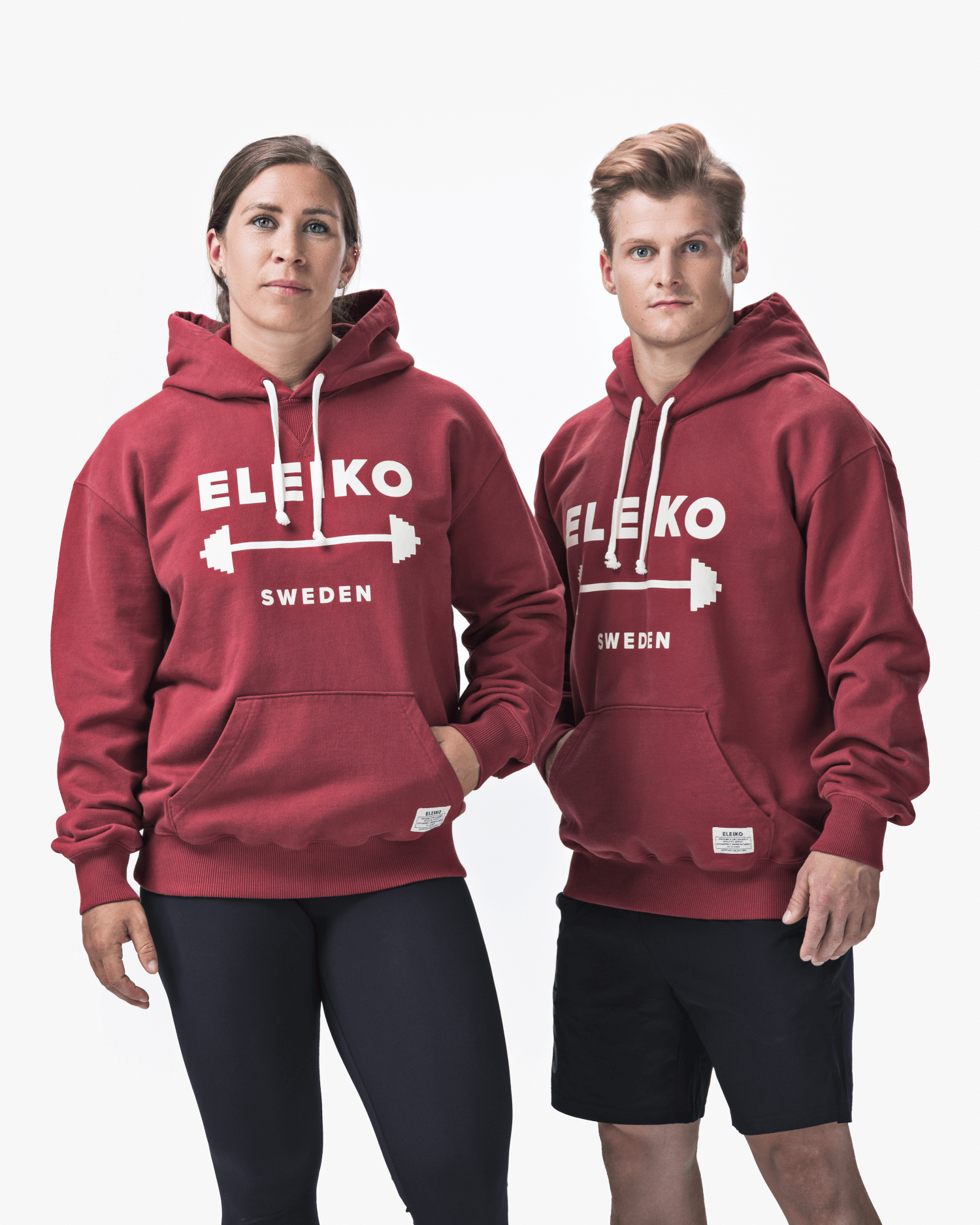 1957 Hoodie, Unisex, Red, L | Eleiko