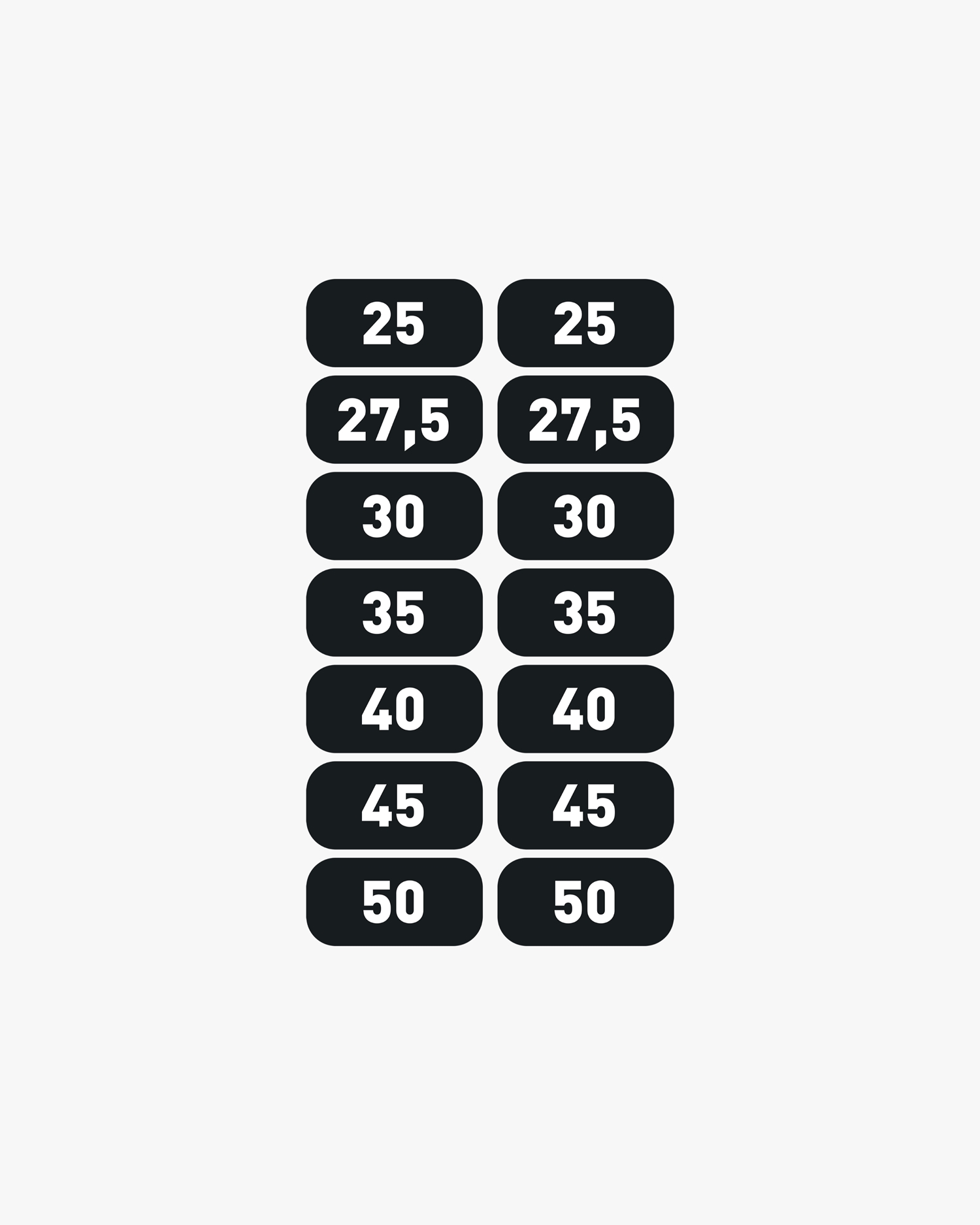 Stickers Dumbbell Rack 2 x 25-50lbs | Eleiko