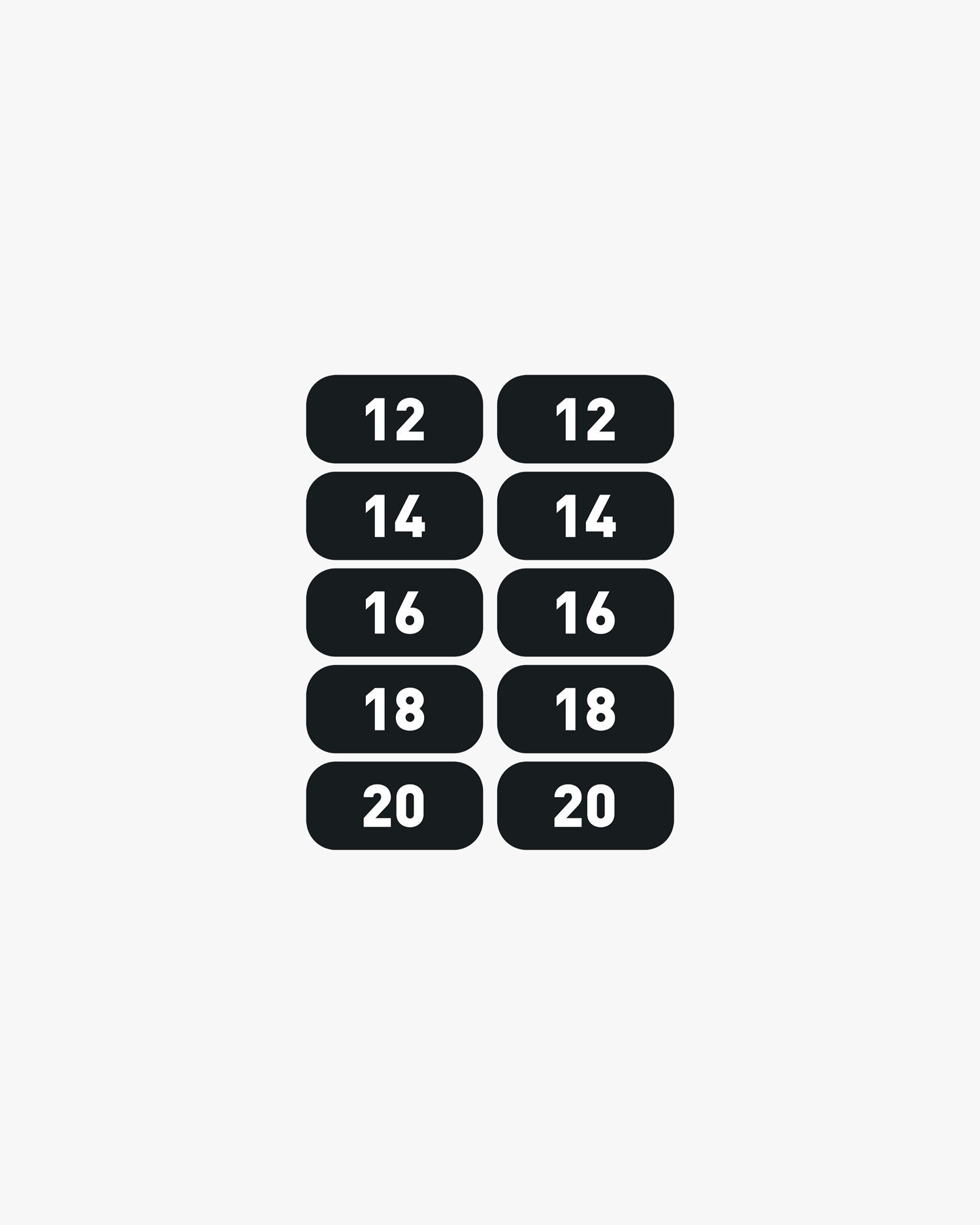 Giá Lưu Trữ Tạ Thương Mại Eleiko Weight Number Decal Sets