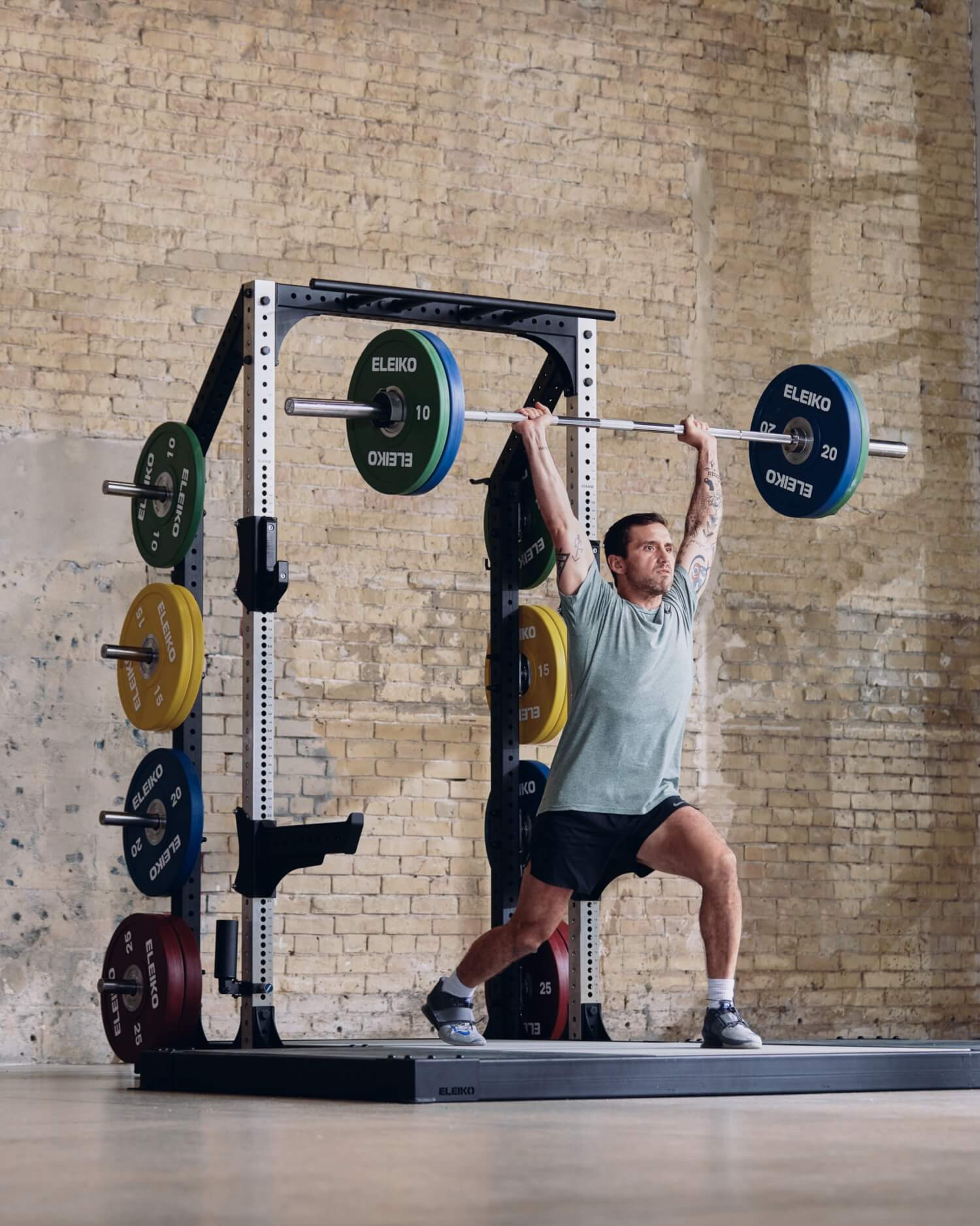 Khung Gánh Tạ Bán Phần Đa Năng Eleiko Prestera Half Rack - Stainless